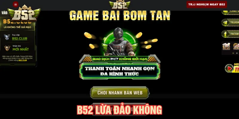 B52 lừa đảo không